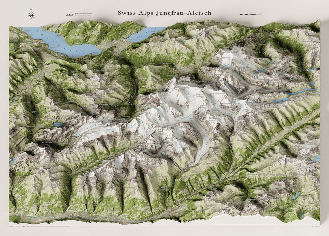 In arrivo la nuova mappa delle Alpi Svizzere – Jungfrau–Aletsch