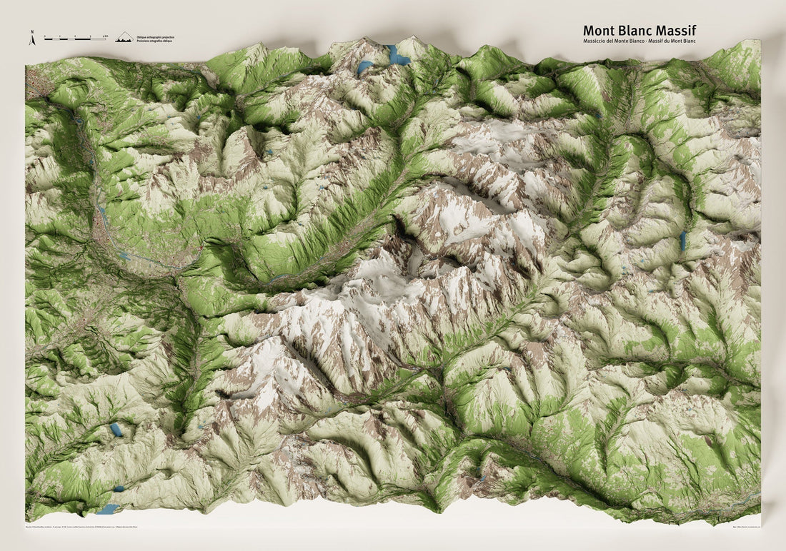 Massiccio del Monte Bianco: nuova mappa in preparazione