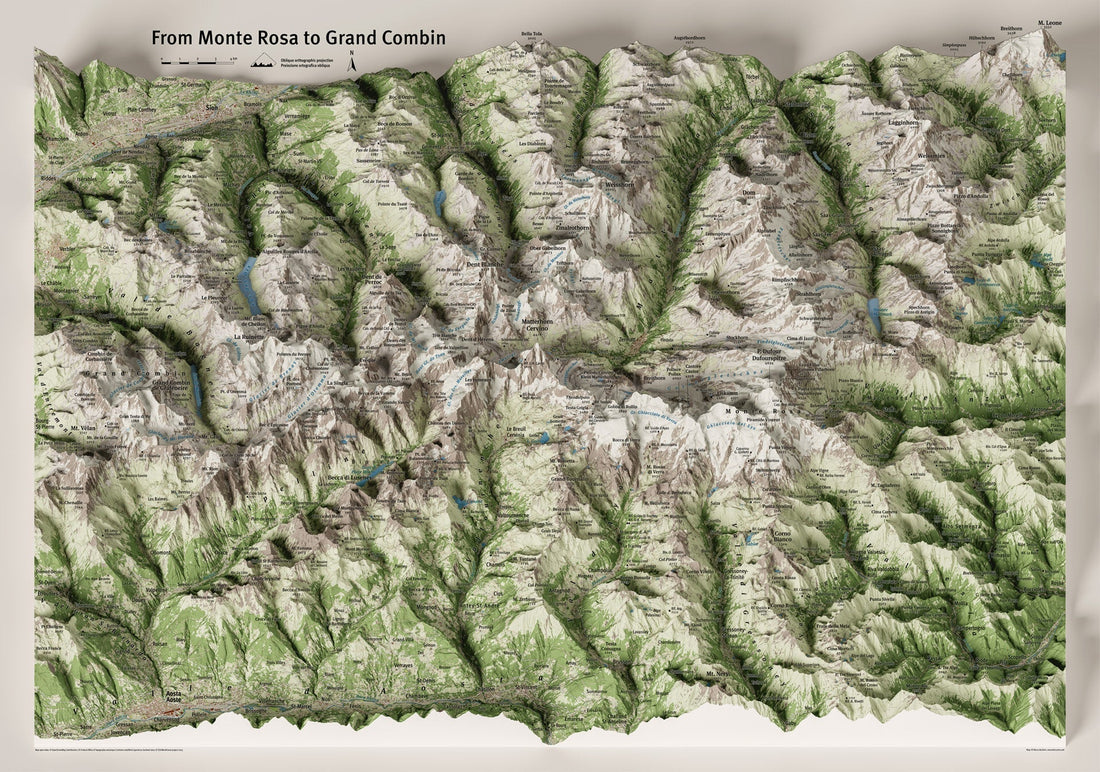Mappa in arrivo: Dal Monte Rosa al Grand Combin
