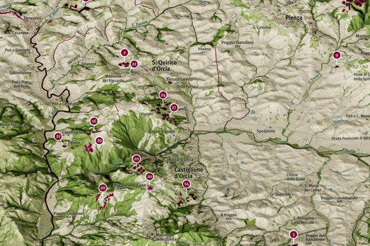 Cartografare l'Orcia DOC: la mappa dei vigneti del Consorzio