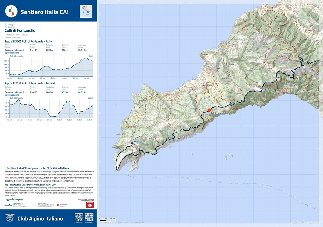 Cartografare il Sentiero Italia CAI: 500 pannelli, un sistema automatizzato